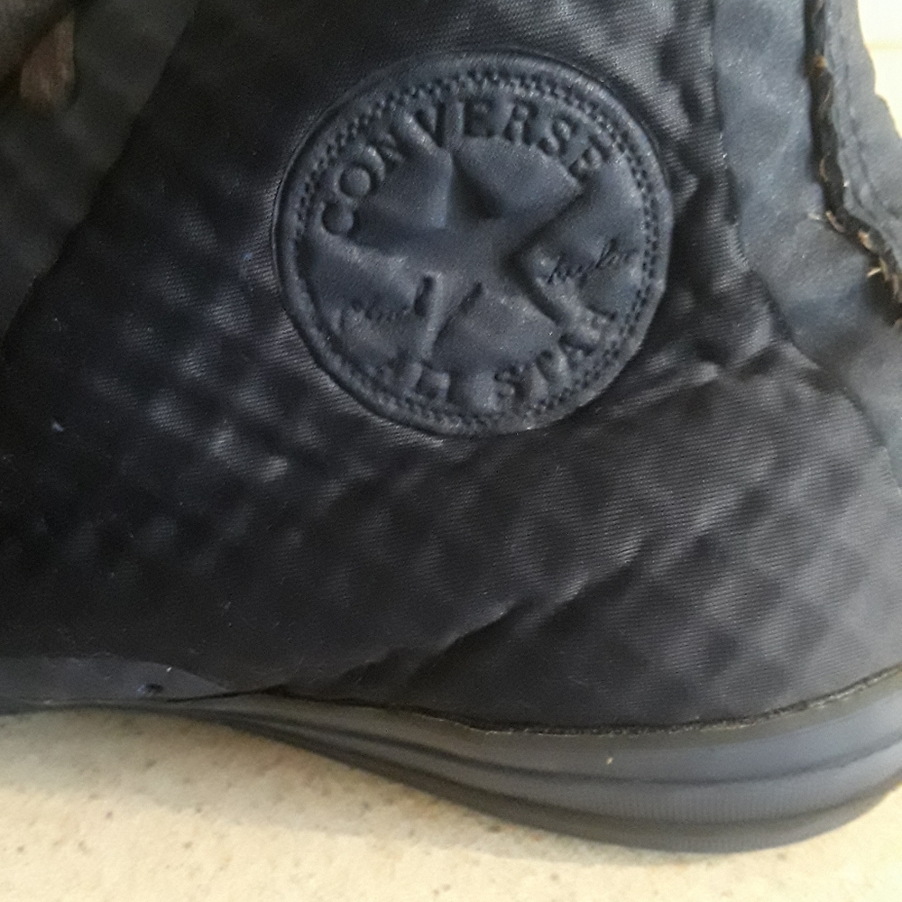 Black Converse high tops size 10 - Picture 2 of 6
